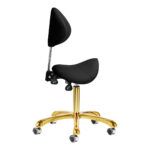 Giovanni cosmetic stool 1004 gold black - Image 2