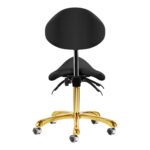 Giovanni cosmetic stool 1004 gold black - Image 4