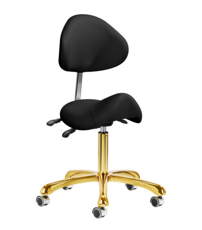 Giovanni cosmetic stool 1004 gold black