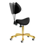 Giovanni cosmetic stool 1004 gold black - Image 10