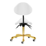 Giovanni cosmetic stool 1004 gold white - Image 4