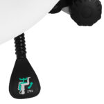 Giovanni cosmetic stool 1004 gold white 3