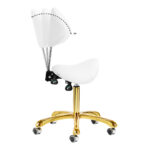 Giovanni cosmetic stool 1004 gold white - Image 10