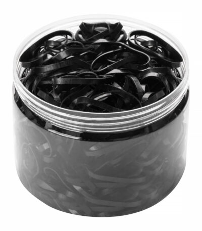 HAIR RUBBER BANDS - BLACK