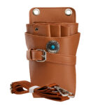 HOLSTER BELT FOR HAIR SCISSORS T14 BROWN - Image 2