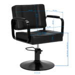Hair System Hairdressing Chair Studio noir Black - Image 8