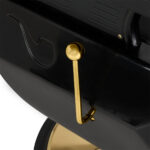 Hair System New York barber chair black gold 4