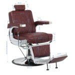 Hair System barber chair BM88066 burgundy 8