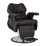 Hair system New York barber chair black chrome 3