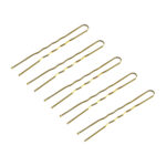 Hairdresser's hair bows E-57 120 pcs. 5.6 cm gold