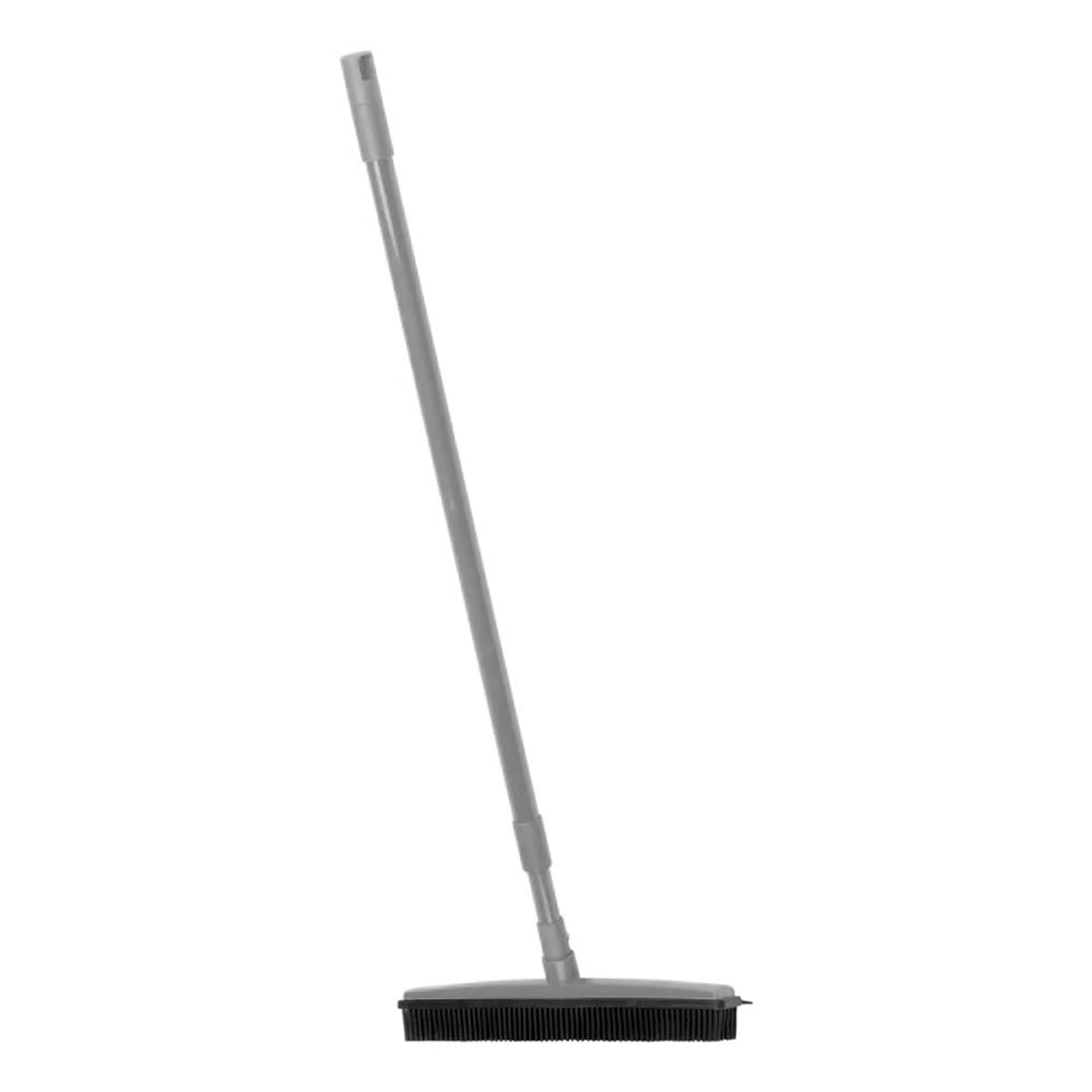 Hairdresser's rubber broom with telescopic pole gray Hairdresser's rubber broom with telescopic pole gray