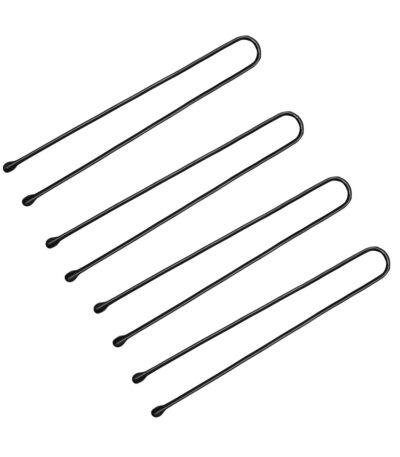 Hairdressing buns for hair e-63 150 pcs 4.9 cm black