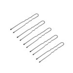 Hairdressing buns for hair e-65 300 pcs 5 cm black