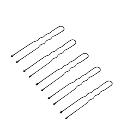 Hairdressing buns for hair e-65 300 pcs 5 cm black