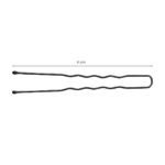 Hairdressing buns for hair e-65 300 pieces 6 cm black - Image 4