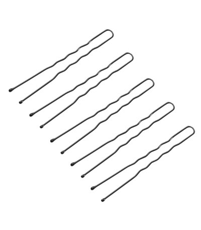 Hairdressing buns for hair e-65 300 pieces 6 cm black