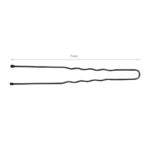 Hairdressing buns for hair e-65 300 pieces 7 cm black - Image 4