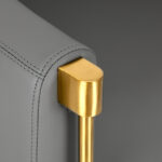 Hairdressing chair Burgos Gold Gray 2