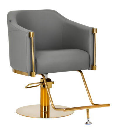Hairdressing chair Burgos Gold Gray