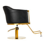 Hairdressing chair Burgos black gold - Image 2