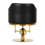 Hairdressing chair Burgos black gold - Image 4