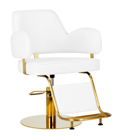 Hairdressing chair Gabbiano Linz NQ Gold White