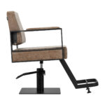 Hairdressing chair Gabbiano Modena old Brown - Image 2