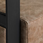 Hairdressing chair Gabbiano Modena old Brown - Image 6