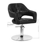 Hairdressing chair Gabbiano Parma Black 4