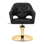 Hairdressing chair Gabbiano Parma Gold Black - Image 2