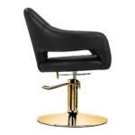 Hairdressing chair Gabbiano Parma Gold Black - Image 4