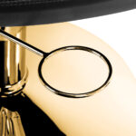 Hairdressing chair Gabbiano Parma Gold Black - Image 8