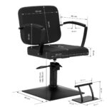 Hairdressing chair Hair System Edge noir black - Image 10