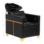 Hairdressing wash unit Toledo black 6