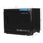 Hand towel warmer with uv-c 23l black sterilizer - Image 4