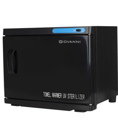 Hand towel warmer with uv-c 23l black sterilizer
