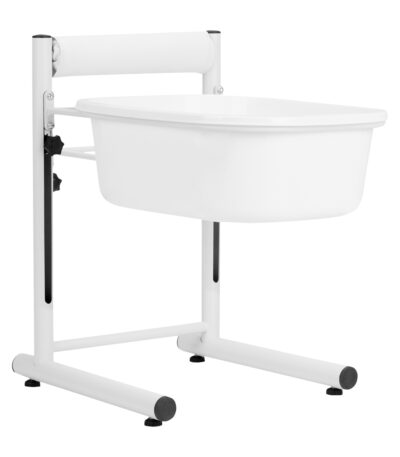 Height-adjustable pedicure tray