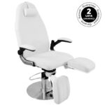 Hydraulic podiatry chair azzurro 713a white 2