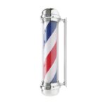 Illuminated plafond barber shop BB-02 silver large
