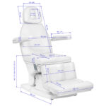 Kate electric podiatry chair, 4 actuators, white - Image 12