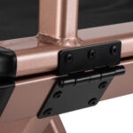 MAKE-UP CHAIR ALUMINUM ROSE GOLD 1