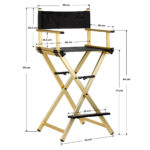 Make-up Chair Aluminum Gold 4