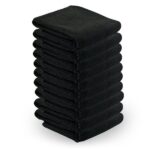 Microfiber towel 73x40cm 10pcs black