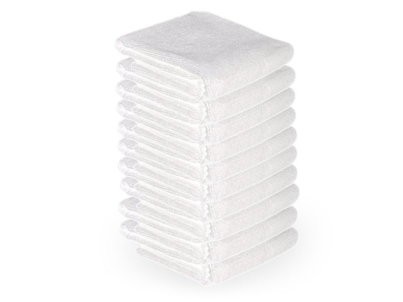 Microfiber towel 73x40cm 10pcs white Microfiber towel 73x40cm 10pcs white