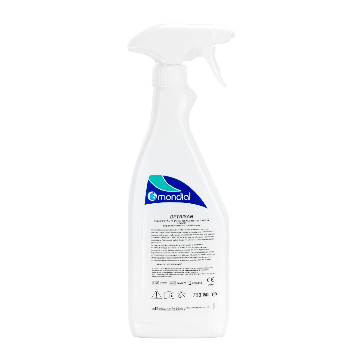 Mondial DETRISAN spray for disinfection of non-invasive devices Mondial DETRISAN spray for disinfection of non-invasive devices