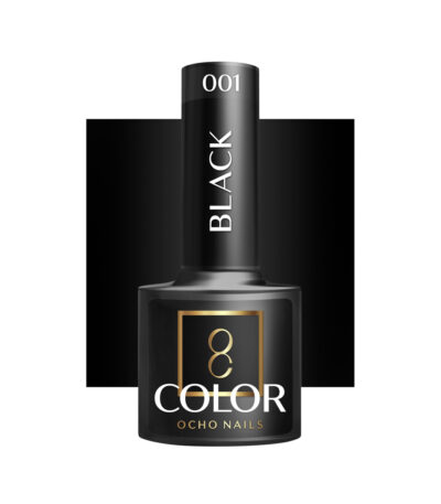 OCHO NAILS Hybrid nail polish black 002 -5 g