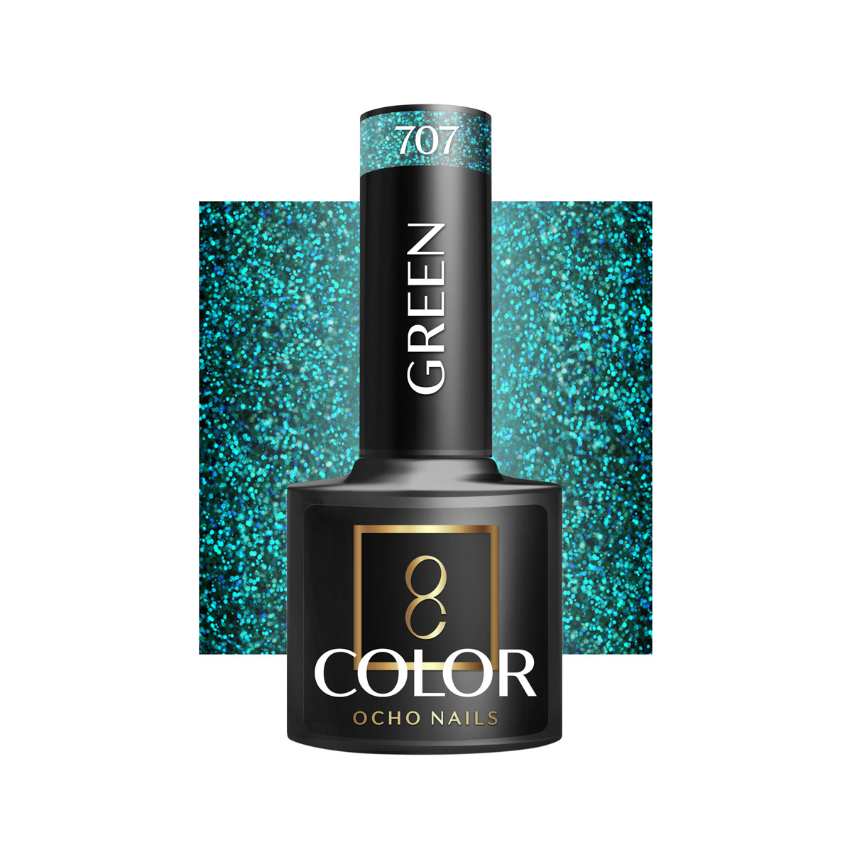 OCHO NAILS Hybrid nail polish green 707 -5 g OCHO NAILS Hybrid nail polish green 707 -5 g