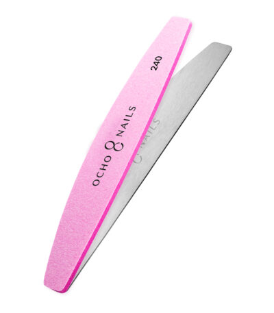 Ocho Nails half-moon metal core file + polishers 240 10 pcs.