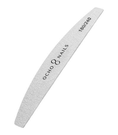 Ocho Nails half-moon slim file 180/240 10 pcs.