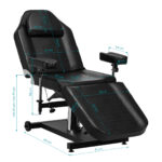 PRO INK 322F hydraulic tattoo chair black - Image 14